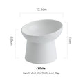 Oblique Mouth High Foot Candy Color Cat Bowl