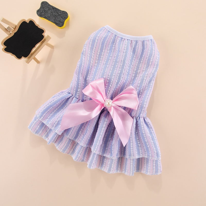 Pet-friendly Striped Fresh-layered Cake Skirt