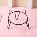 Ceramic Pet Bowl High Foot Neck Protection Snacks Anti-black Chin Oblique Mouth
