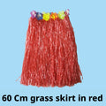 Hawaiian hula skirt-60CM red-1 piece