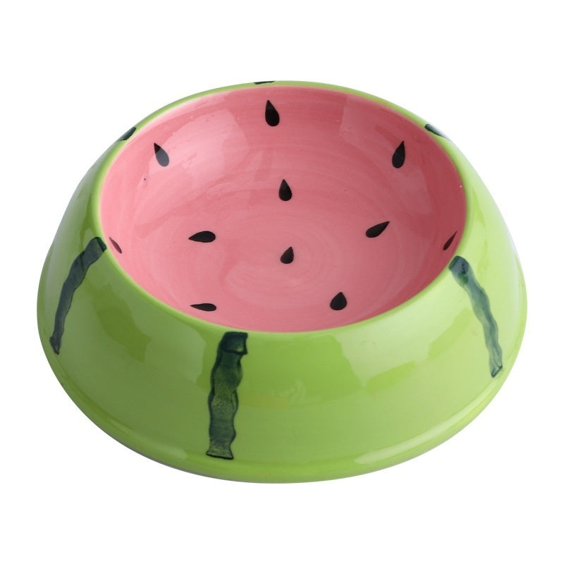 Cat Bowl Ceramic Drinking Water Non-slip Anti-tumble